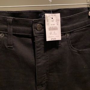 NWT J. Crew Factory black high-rise skinny jeans, size 28